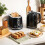 Homcom (Black) HOMCOM 1.7L 3000W Kettle and 2 Slice Toaster with Keep Warm Memory Function 1