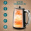 Homcom (Black) HOMCOM 1.7L 3000W Kettle and 2 Slice Toaster with Keep Warm Memory Function 4