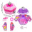 (pink) ABS Made Skin-friendly Odorless Makeup Dolls For Safe Play And 2