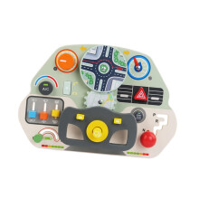 Simulation Steering Wheel Toy for Busy Boards, Early Educational Learning Aid for Ages 1-3, Interactive Play Activity