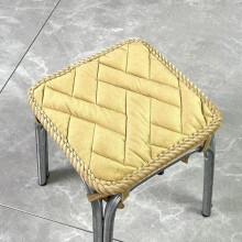 Thick Nursery Small Cushion Kids Chair Mat Short Plush Square Bench Cushion Non-Slip Modern Simple Design 18x18 Inches