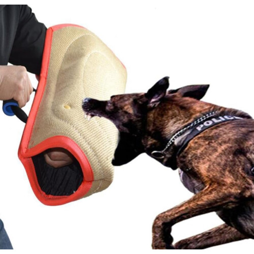 Dog Bite Sleeve Training Arm Protector Twill Hemp Thickened Sleeve for German Shepherds Open Arm Bite Target Training