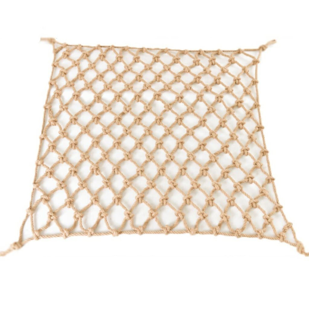 Climbing Protection Net, Child Safety Hemp Net with 6cm Mesh, 4mm Thick Ceiling Decoration and Protective Net
