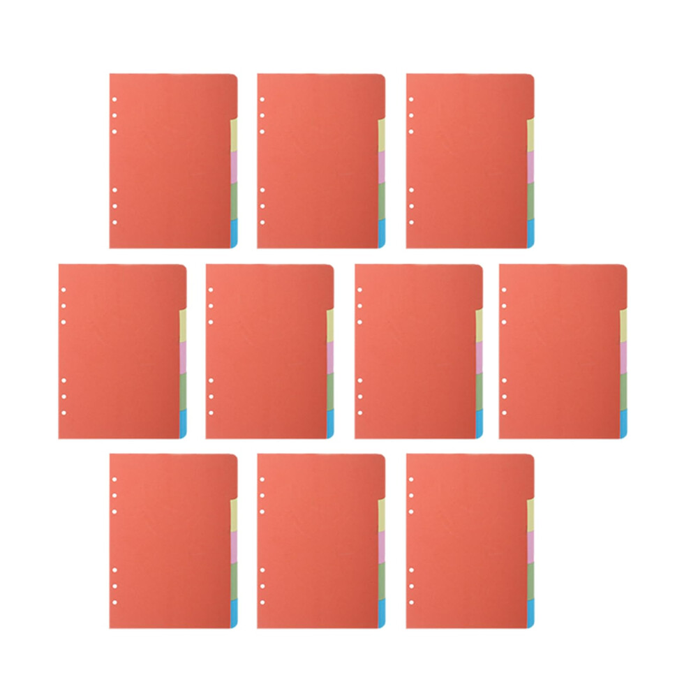 B 5 A 5 A 6 Binder Dividers Paper Tabs - 10 Pack for Travel Organizer Notebook, Compatible with A5 Size-image-OPC-PK5BKGZ-NEW