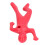 Portapenne a forma di uomo rosso - plastica 7,5x12,5 cm 7