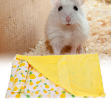 Weiches Reptilienbett mit Kissen, Ananas-Gelber Quilt für Bartagamen & Geckos
