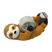Stick Dispenser Set - Illuminated Waterproof Tape Dispenser for Desk, Automatic Clear Sloth Design, Resin Material