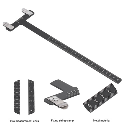 Edelstahl T-Form Seilmessgerät für Compound- und Recurve-Bögen 2