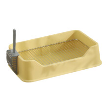 Pet Training Pad Toilet, Portable Indoor Dog Toilet, Small Animal Litter Box, Yellow Rabbit Potty Training Tray