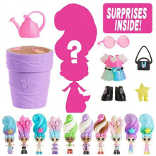 Flower Pot Doll Watering Will Bloom Long Hair Funny Novelty Blind Box Toy Doll