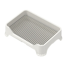 Potty Tray for Puppy Training, Portable Indoor Dog Toilet for Small and Medium Dogs, White, Easy Clean Design