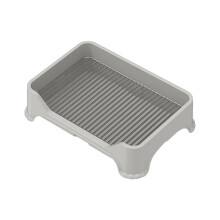 Dog Litter Training Set for Corner Cleaning, Gray, Pet Supplies, 3-piece, Easy to Clean, Durable