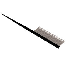 Ergonomischer Hundepflegekamm 18,3x2,7 cm – Knoten- und Verfilzungsentferner Schwarz