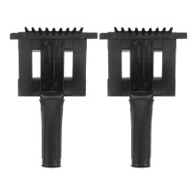 2 Pieces Metal Livestock Grooming Comb Horse Hair Care Brush for Horses and Cows, Bull Hair Brush with Ergonomic Handle