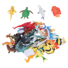 Vivid 48 Stück Meerestiere Figuren Set – Ungiftiger Badespaß für Kinder