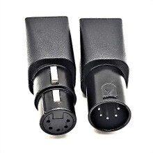 1 paire de connecteurs RJ45 Ethernet RJ45 vers adaptateur XLR femelle et mâle 5 broches pour audio v