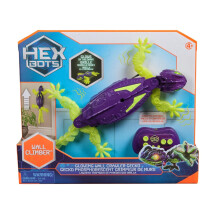 Funkferngesteuertes Spielzeug - SPINMASTER - Hex Bots - Phosphoreszierender Gecko - Leuchtet im Dunkeln - 8m Reichweite