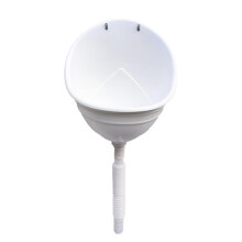 Urinal - Wall-Mounted Waterless Urinal for Men, Portable High-Efficiency Flush System, White, 1 Piece