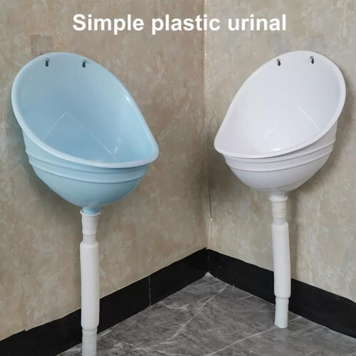 Urinal - Wall-Mounted Waterless Urinal for Men, Portable High-Efficiency Flush System, White, 1 Piece 2