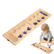 Marmorspiel African Board Game | Wooden Chess Set for Kids Adults Family Relaxation Travel Classic Fun