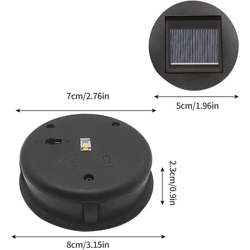Solar Lights Replacement Top With Led Bulbs Solar Panel Lantern Lid Lights Replacement Top Light Bulb 1