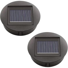 Solarleuchten Ersatzoberteil mit LED-Birnen Solarpanel Laternendeckel Lichter Ersatzoberteil Glühbirne