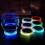 Car Led Coaster 7 Color Luminous Rgb Light Mat With Light Sensor Vibration Sensor Practical Energy Saving 1