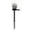 Creative Halloween ghost head light up skull scary decoration Solar skull light up 3