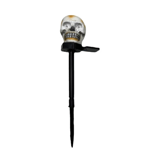 Creative Halloween ghost head light up skull scary decoration Solar skull light up 2