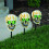 Creative Halloween ghost head light up skull scary decoration Solar skull light up 2