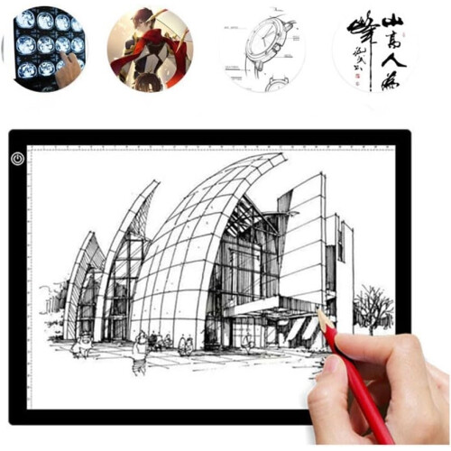 LED Light Pad with Eye Protection, Adjustable Brightness, A4 Size, Durable PC Material, Multiple Size Options 1