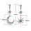 Celestial Drop Earrings Alloy Mst Earrings Vinta Stud Earrings 2