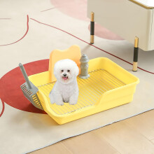 Indoor Dog Toilet Portable Balcony Potty for Small and Medium Dogs with Removable Grid and 15mm Hole Distance