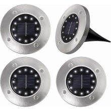 Dww-4 Stück 12 LED-Sonnenlampen, Außenbeleuchtung IP65, Solarlampen, Solarprojektor,