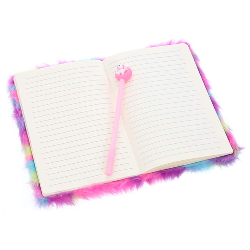 Plush Notebook Diary Notepad 80 Sheets Soft Cover Pink A5 Size Journal for Writing and Note-Taking-image-OPC-PK5BTDH-NEW