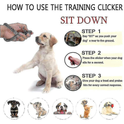 2 Pcs Hund Training Clicker Professionelle Pet Training Hund 2