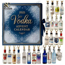 2025 Vodka Wine Advent Holiday Blind Box Christmas Tree Decoration Acrylic Pendant