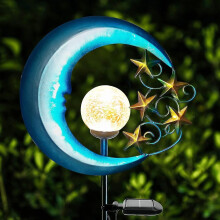 Outdoor Stern Mond Solar Licht LED Solar Garten Licht Dekoration