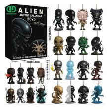 2025 Alien Advent Holiday Blind Box Christmas Tree Decoration Acrylic Pendant