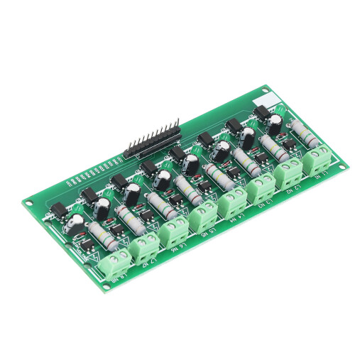 Optocoupler Isolation Board 8 Channel for 220V AC PLC DC Voltage Detection DIY