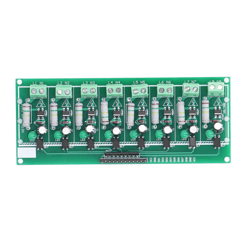 Optocoupler Isolation Board 8 Channel for 220V AC PLC DC Voltage Detection DIY 1