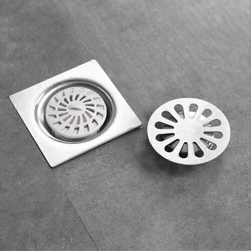 Special Shape Floor Drain For Sewer Floor Light Grey Prevent Falling Off 1Pcs 2