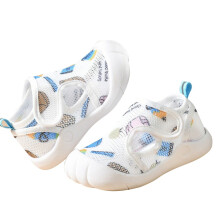 Baby Sandals Boys Girls Summer First Walking Rubber Non-Slip Soft Sole Toddler Shoes Blue 1 17 EU Comfortable Beach Outdoor