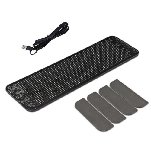 LED Light Sign 64x20 Dot Matrix Flexible Programmable Mobile APP Control Customizable Text Sign