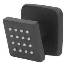 Quadratische 360 verstellbare 16-Jet-Wand-Duschtmassagebrause, 5x5cm Messing
