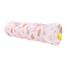 Pet Tunnel for Rabbits, Guinea Pigs, and Kittens - Portable Folding Interactive Tube Toy, Durable Fabric, 60 Inch Length