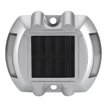 Lampe solaire 6 LED aus Aluminiumguss, wasserbeständig, Außenbeleuchtung, blau, für den Außenbereich,