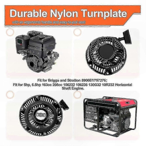 Pressure Washer Parts for 163cc 208cc Engines, Pull Start and Cord Replacement 1