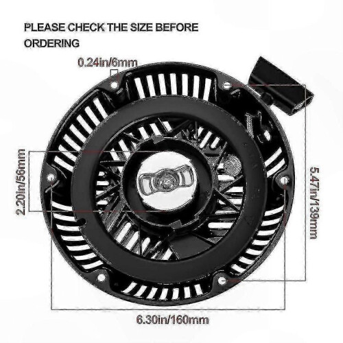 Pressure Washer Parts for 163cc 208cc Engines, Pull Start and Cord Replacement 2