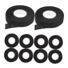 High-Temperature Automotive Wiring Harness Tape - 10 Rolls Durable Polyester Fabric